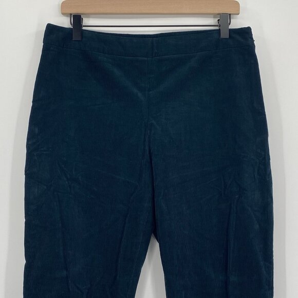 Theory Size 12 Green Poplar High Waist Stretch Oslo Corduroy Skinny Pants - Picture 10 of 15